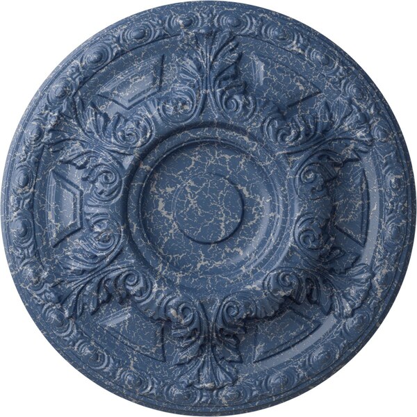 Ekena Millwork Granada Ceiling Medallion (Fits Canopies up to 7 1/8"), 23 1/2"OD x 2 3/4"P, Americana Crackle CM24GAAMC - main